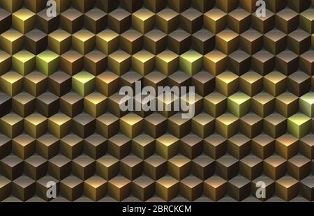 Farbige 3d Illusion Cubes Vorlage Stockfoto