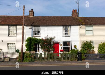 Englisches Dorf Wetterbrett Landhaus, hamstreet, kent, großbritannien Stockfoto