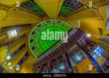 Alter Elbtunnel, Eingangsbereich, Hamburg, Deutschland Stockfoto