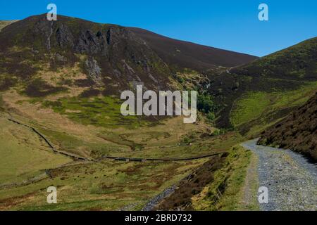 Ullock Pike Ridge über die Carl Side zum Skiddaw Summit Stockfoto