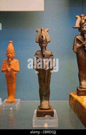 Alte ägyptische Bronzestatuen das Britische Museum