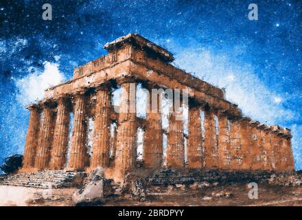 Sizilien, Agrigent und das Tal der Tempel Stockfoto