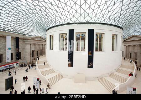 Exquisites Interieur des British Museum Stockfoto