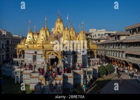 13-Jan-2017 - Shri Swaminarayan Mandir, Vadtal-1824 von Sahajanand Swami (Bhagwan Swaminarayan) - Bezirk Reisi Gujarat Indien Asien Stockfoto