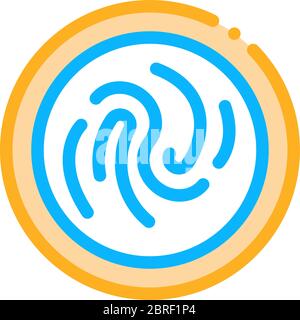 Gleichmäßig Mayonnaise auf Platte verteilen Symbol Vektor Kontur Illustration Stock Vektor