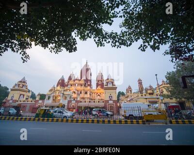 Laxmi Narayan Tempel, Neu Delhi Indien. Stockfoto