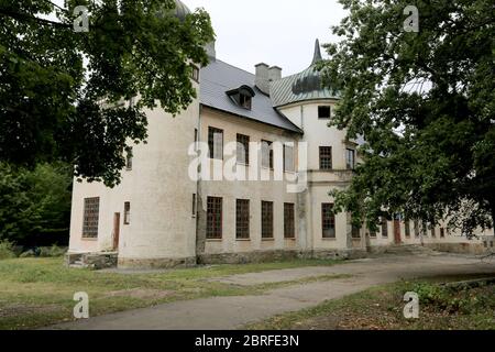 Alt der Jagdpalast des Grafen Schuwalow, Talne-Schwalb, Ukraine Stockfoto