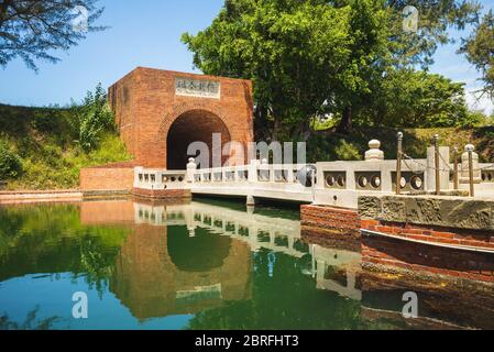 Eingang zum ewigen Goldenen Schloss, Tainan, Taiwan Stockfoto