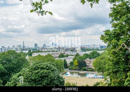 Bürokomplex Greenwich und Canary Wharf, London, England, Großbritannien Stockfoto