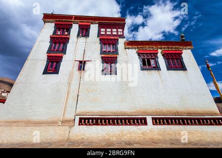 Lamayuru Kloster oder Gompa ist ein tibetischer Stil buddhistische Kloster in Lamayuru Dorf in Ladakh, Nordindien Stockfoto