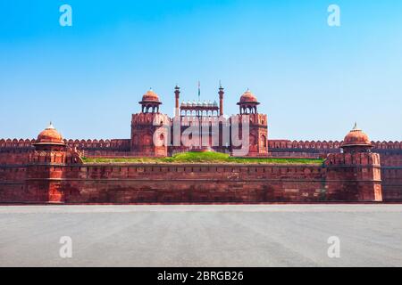 Red Fort oder Lal Qila ist ein historisches Fort in der Stadt Delhi in Indien Stockfoto