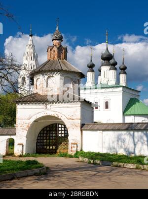 Kloster des heiligen Alexander (Alexandrowski Kloster), Susdal, Russland. Die antike Stadt Susdal ist ein Reiseziel als Teil des Goldenen Russ-Rings Stockfoto