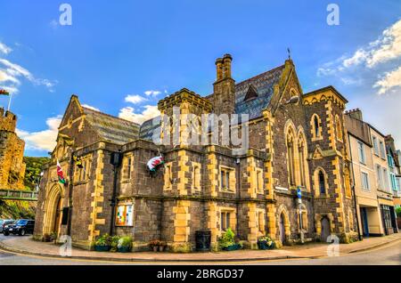 Conwy Guildhall in Wales Stockfoto