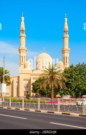 Jumeirah Moschee ist einer der wichtigsten Moschee in der Stadt Dubai in den VEREINIGTEN ARABISCHEN EMIRATEN Stockfoto