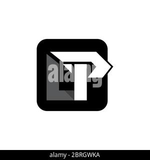 LP Letter Logo Design Farben. Kreative Moderne Buchstaben Vektor-Symbol Logo Illustration. Stock Vektor