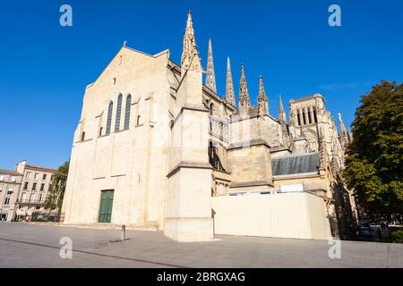 Bordeaux Kathedrale oder die Kathedrale von Saint Andrew von Bordeaux oder Cathedrale Saint Andre in Bordeaux, Frankreich Stockfoto