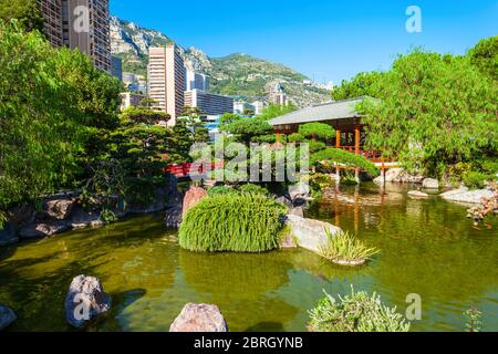 Japanischer Garten oder Jardin Japonais ist eine städtische öffentlichen Park in Monte Carlo in Monaco Stockfoto