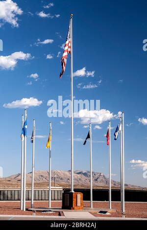 Flaggen, Vietnam Memorial Park, Truth or Consequences, New Mexico USA Stockfoto