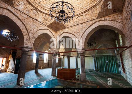 ANTALYA, Türkei - September 14, 2014: Alaaddin Moschee in Antalya Altstadt oder Kaleici in der Türkei Stockfoto