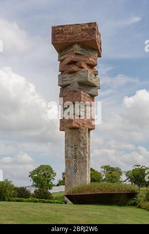 Shenzhen / China - 27. Juli 2015: Denkmal zur 26. Sommer-Universiade 2011 in Shenzhen, Provinz Guangdong, China Stockfoto