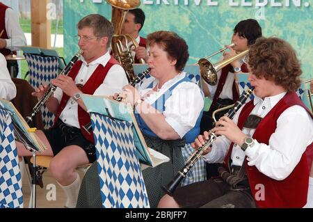 Bayerische traditionelle Musik, Orchester, Deutschland Stockfoto