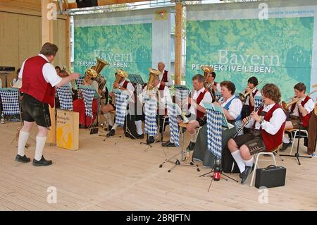 Bayerische traditionelle Musik, Orchester, Deutschland Stockfoto