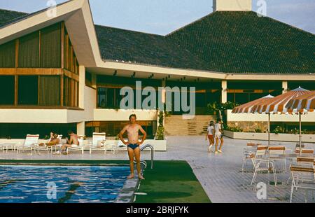 Pool, Club der tausend reichsten, 24. April 1982, Guayaquil, Ecuador, Südamerika Stockfoto