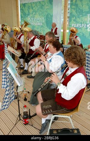 Bayerische traditionelle Musik, Orchester, Deutschland Stockfoto