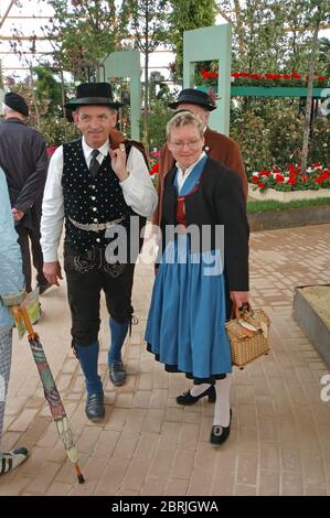 Traditionelle bayerische Kleidung Stockfoto