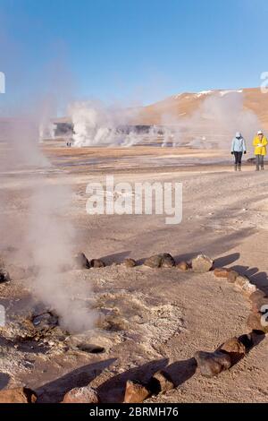 El Tatio Geysir Field, Provinz Antofagasta, Atacama Wüste Chile Stockfoto