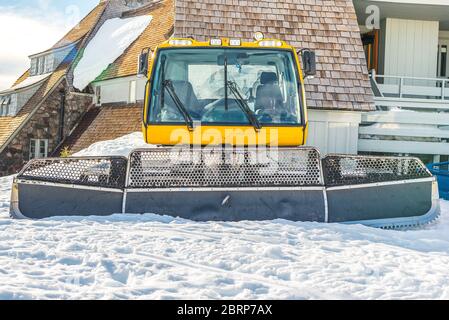 Schneelistenfahrzeug Stockfoto