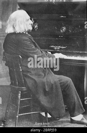 Franz Liszt in seinen späteren Jahren Stockfoto