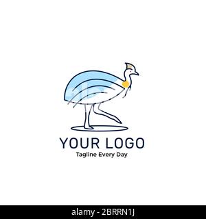 Bird Logo Design Vorlage Stock Vektor