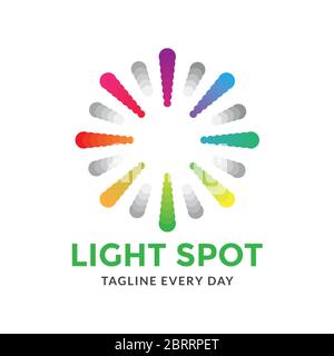 Light Sunburst Logo Design - Vektor Stock Vektor