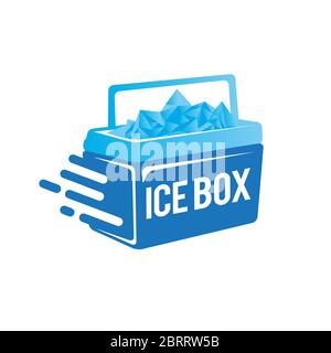 Ice Box Illustration Design Vorlage Stock Vektor