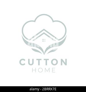 Komfortables Logo-Design für zu Hause Stock Vektor