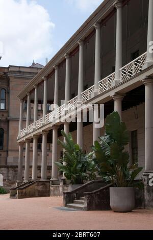 Sydney Australia, Fassade der Münzstätte, die das älteste öffentliche Gebäude im zentralen Geschäftsviertel von Sydney ist Stockfoto