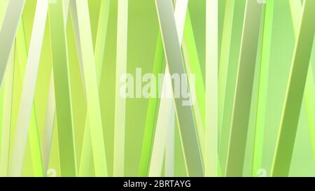 Grüne Linien abstrakten Hintergrund 3d-Rendering Stockfoto