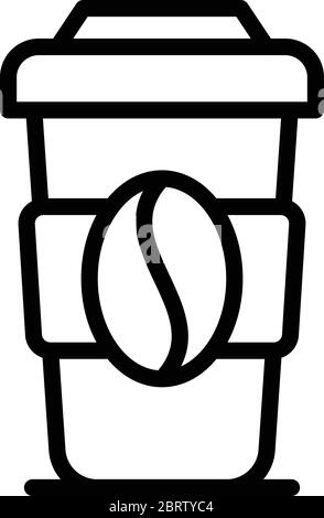 Original Kaffeetasse Symbol, Outline Stil Stock Vektor