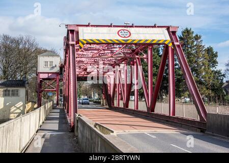 Inchinnan Bascule Brücke über den White Cart Inchinnan Renfrewshire Stockfoto