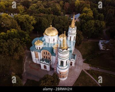 Luftaufnahme der Retter Verklärung Kathedrale von Tschernigow 1030 s die älteste Kirche in der Ukraine Stockfoto