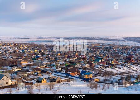 Magnitogorsk, Tscheljabinsk Oblast, Russland: Dorf in Magnitogorsk. Ural-Gebirge. Stockfoto