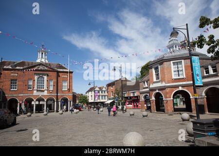 Das Stadtzentrum in High Wycombe in Buckinghamshire, Großbritannien Stockfoto