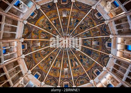 Die Kuppel des Baptisteriums von Parma. Emilia Romagna, Italien, Europa. Stockfoto