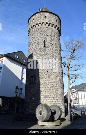 Stadtmauer Turm Stockfoto