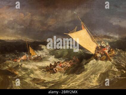 Das Schiffswrack, JMW Turner, 1805, Stockfoto