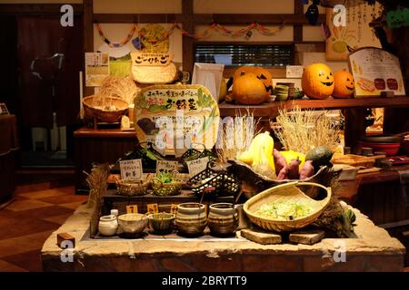 Auswahl beim japanischen Hotelfrühstück Stockfoto