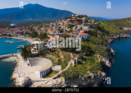 Paralio Astros Stadtansicht, Griechenland, Peloponesse Stockfoto