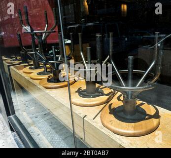 Am Donnerstag, den 21. Mai 2020, ist das Restaurant im New Yorker Stadtteil Chelsea geschlossen. (© Richard B. Levine) Stockfoto