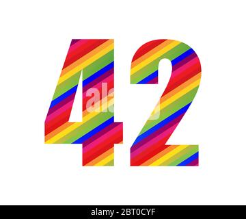 Happy Birthday zweiundvierzig 42 Jahre Spaß Feier Geburtstag Grußkarte